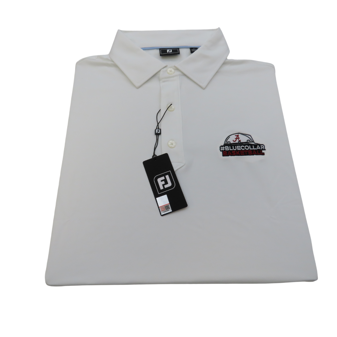Blue Collar Basketball Red FootJoy Polo